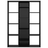 ZNTS Room Divider/Book Cabinet High Gloss Black 100x24x140 cm Engineered Wood 800448