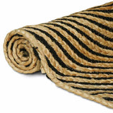 Area Rug Black 60 x 250 cm Jute 42010732