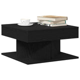 Coffee Table Black Oak 57 x 57 x 30 cm Engineered Wood 862665