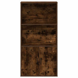 Bookcase Smoked Oak 60x24x120 cm Engineered Wood 860422