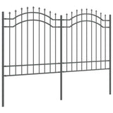 Garden Fence Woerden Grey 240 x 165 cm Powder-coated steel 42003960