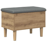 Storage Bench with Cushion Artisan Oak 62 x 42 x 46 cm 8017734