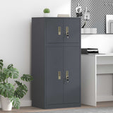 Storage Cabinet 2 pcs Anthracite 60 x 40 x 130 cm Steel 3438689