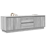 TV Cabinet with LED Lights Grey Sonoma 160.5x41x50 cm 3328431
