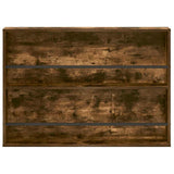 Magazine Rack 2 pcs Smoked Oak 100 x 12 x 70 cm Engineered Wood 890857