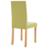 Dining Chairs 4 pcs Green Fabric 249225