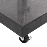 Parasol Base Black Granite, Stainless Steel Medium 48565