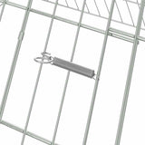 Rabbit Cage Silver 110 x 100 x 85 cm Galvanised Steel 42019228