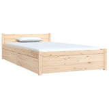 Bed Frame without Mattress with Drawers Single 3103478