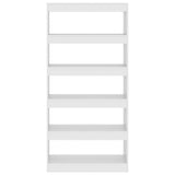 Book Cabinet/Room Divider White 80x30x166 cm Engineered Wood 811718