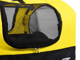 2-in-1 Pet Bike Trailer & Jogging Stroller Yellow and Black 92439