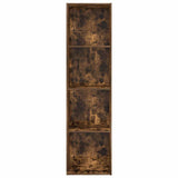 Bookcase Smoked Oak 40x30x152 cm Engineered Wood 857880