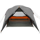 Dome Tent 4-Person with Roof Grey and Orange 455 x 252 x 178 cm 42001022