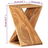 Side Table 35x35x55 cm Solid Wood Acacia 337996