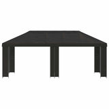Garden Gazebo 6 x 3 m Anthracite Polyester and Steel 190 3376009