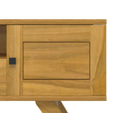 TV Cabinet 110x30x50 cm Solid Wood Teak 340869