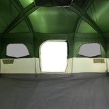 ZNTS Family Tent Cabin 9-Person Green Waterproof 94539