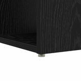 Desk with Shelf Black Oak 108 x 55 x 103.5 cm Engineered Wood 869459