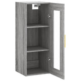 Wall Mounted Cabinet Grey Sonoma 34.5x34x90 cm 828906
