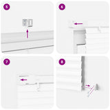 Venetian Blind White 213 x 150 cm 25 mm PVC 42003730