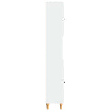 Bathroom Cabinet with Open Shelf ALKMAAR White 30 x 31 x 190 cm 896155