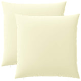 Cushion with Pillow HEERLEN 2 pcs Cream Polyester 928257