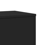 Plant Stands 2 pcs Black 33x33x100 cm Engineered Wood 3307883
