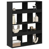 Room Divider Black 100x33x125.5 cm Engineered Wood 3309520