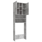 808426 Washing Machine Cabinet Concrete Grey 64x25,5x190 cm
