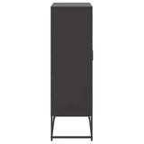 Highboard Black 68.5x38.5x123.5 cm Steel 846494