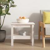 Coffee Table White 45x45x40 cm Solid Wood Pine 814265