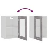 Hanging Glass Cabinet Lyon Grey Sonoma 40x31x60 cm Engineered Wood 826346