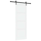 Sliding Door ORKDAL White 83 x 232 cm Solid Pine Wood 3333789