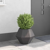Planter Black 50 x 50 x 40 cm Steel 884052