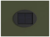 Solar LED Pathway Light 2 pcs Olive Green Cold Rolled Steel 879768