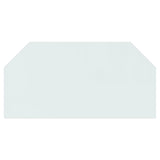 Fireplace Glass Plate Hexagon 120x60 cm 324144