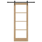 Sliding Door Manual ORKDAL Brown 78 x 211 cm Wood and metal 3332441