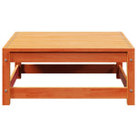 ZNTS Garden Footstool Wax Brown 70x70x30 cm Solid Wood Pine 837939