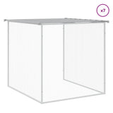 Chicken Cage with Roof Light Grey 803x98x90 cm Galvanised Steel 3189057