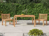 3 Piece Garden Dining Set Solid Wood Teak 3157144