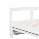 Daybed without Mattress White 90x200 cm Solid Wood Pine 854953