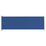 Patio Retractable Side Awning 200x600 cm Blue 317972