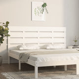 Headboard White 200x3x80 cm Solid Wood Pine 821363