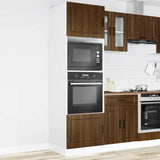 Oven Cabinets 2 pcs Porto Brown Oak Engineered Wood 3315058