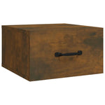 ZNTS Wall-mounted Bedside Cabinets 2 pcs Smoked Oak 35x35x20 cm 817580