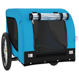 Pet Bike Trailer Blue and Black Oxford Fabric and Iron 94009
