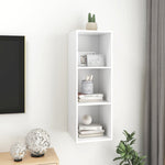 ZNTS Wall-mounted TV Cabinet White 37x37x107 cm Engineered Wood 805480