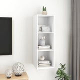ZNTS Wall-mounted TV Cabinet White 37x37x107 cm Engineered Wood 805480