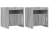 Bedside Tables 2 pcs Grey Sonoma 40 x 36 x 60 cm 8011046