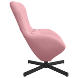 Egg Chair Pink 63 x 73 x 90 cm Velvet 42002760